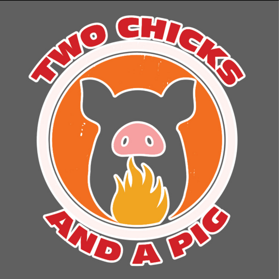 Two Chicks and a Pig