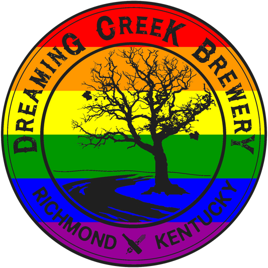 Dreaming Creek Brewery Logo in Rainbow