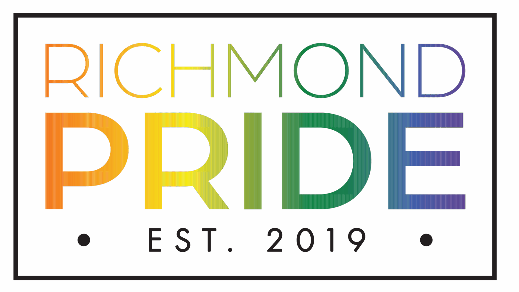 Richmond Pride logo with Est. 2019 text