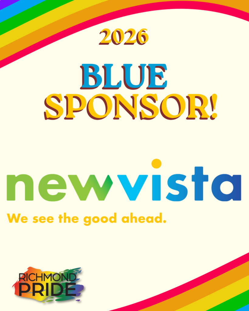 Poster for 2026 Blue Sponsor showing the New Vista logo